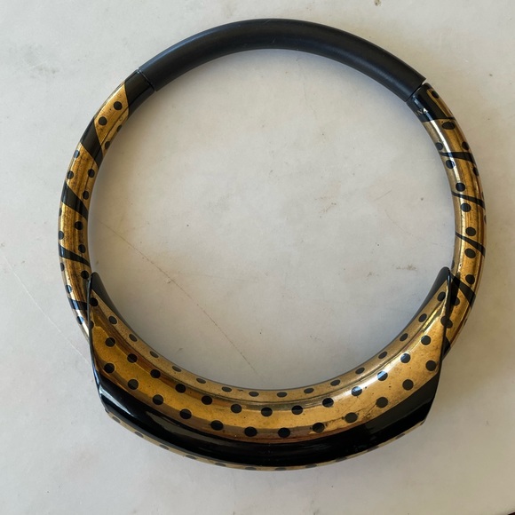 laurana Jewelry - Authentic vintage Laurana black and gold choker. RARE!!!